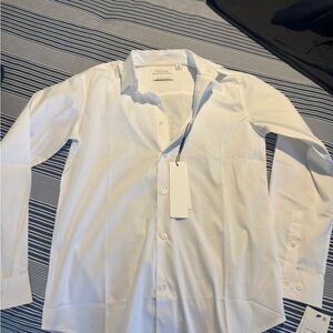 Calvin Klein White Button-Down Dress Shirt for Kids
